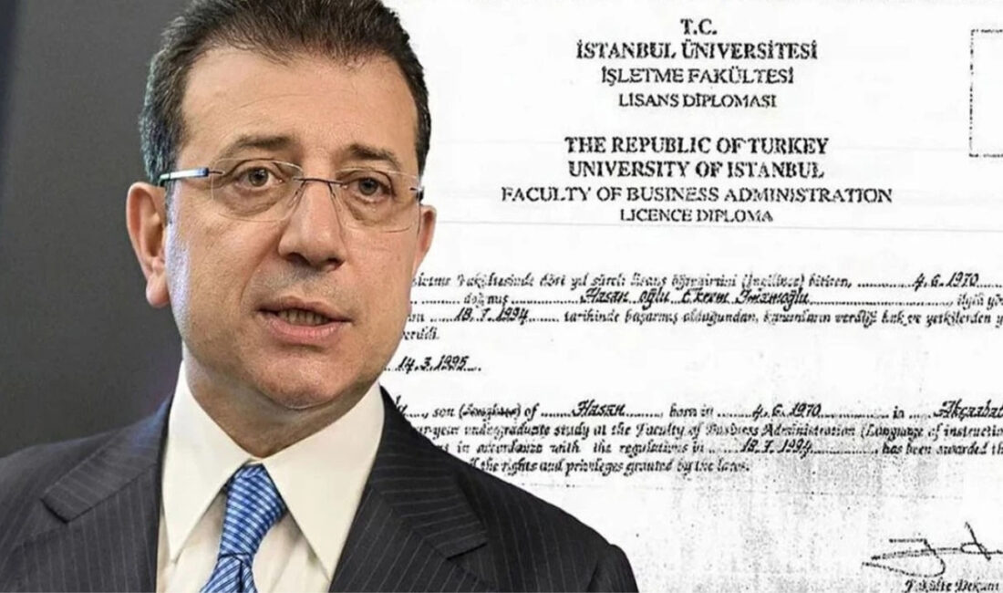 İstanbul Büyükşehir Belediye Başkanı Ekrem İmamoğlu, diplomasının iptaline ilişkin davada