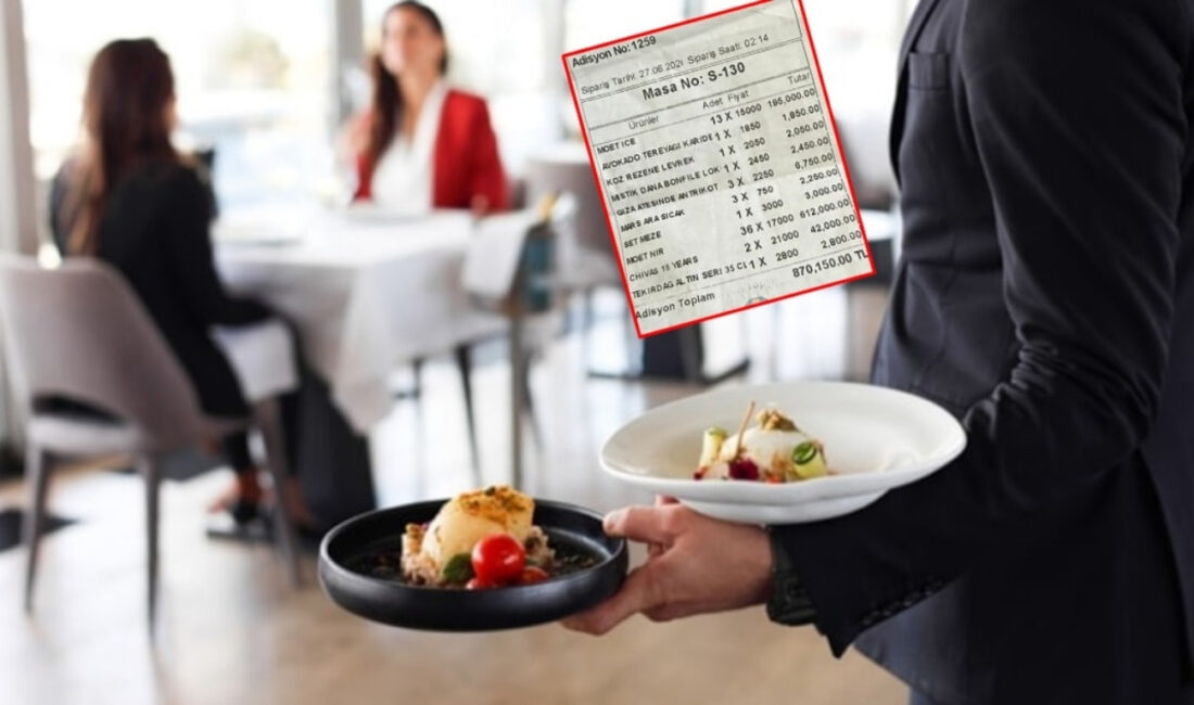 İzmir'in Çeşme ilçesine bağlı Alaçatı'da bir eğlence mekanında kesilen 870