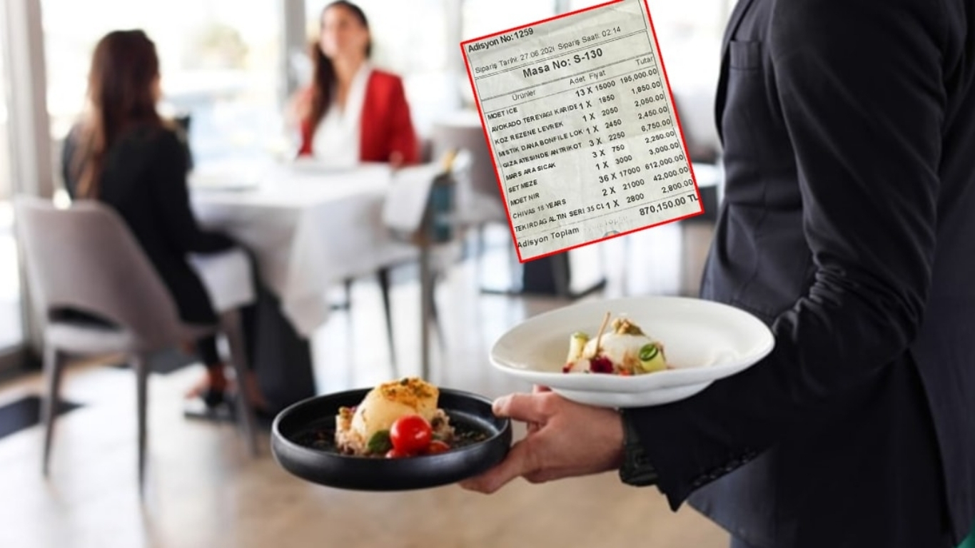 İzmir'in Çeşme ilçesine bağlı Alaçatı'da bir eğlence mekanında kesilen 870