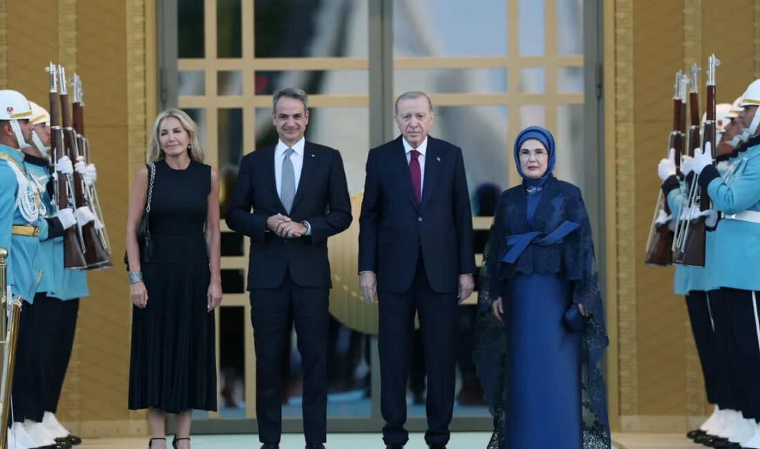 NATO Liderler Zirvesi kapsamında Cumhurbaşkanlığı Külliyesi'nde gerçekleştirilen karşılama töreni, mehter