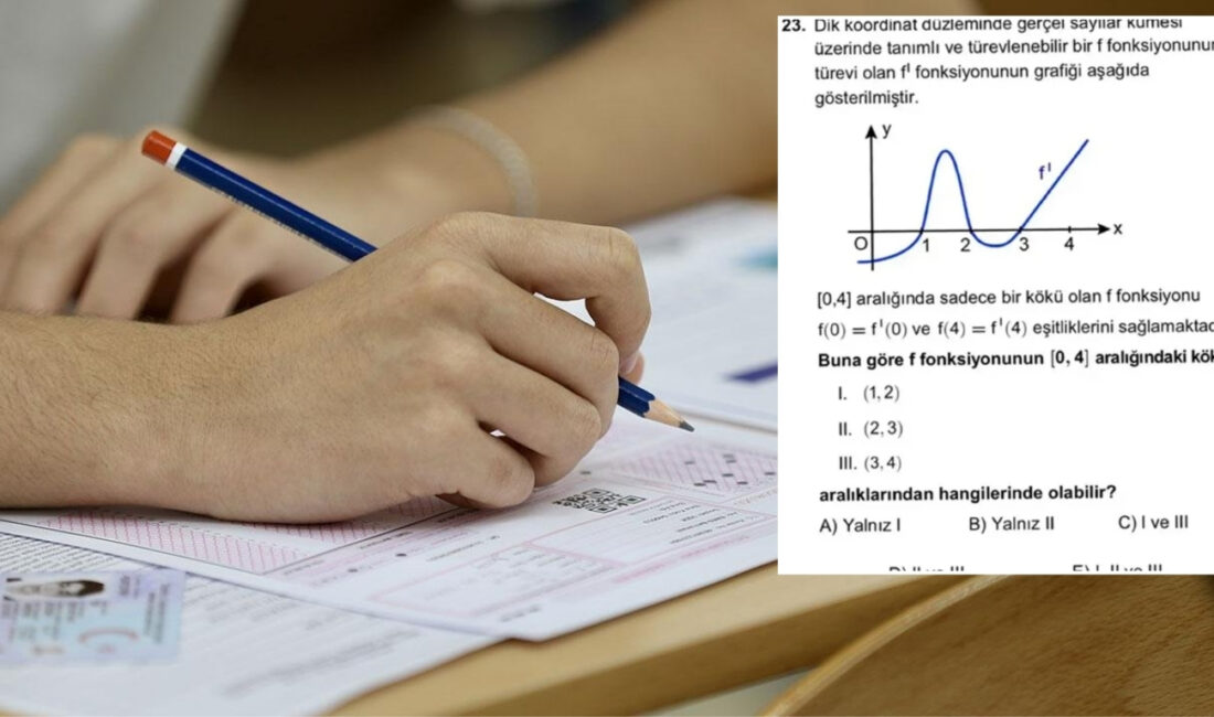 YKS'nin ikinci oturumu olan AYT'de tartışmalara neden olan Matematik 23.