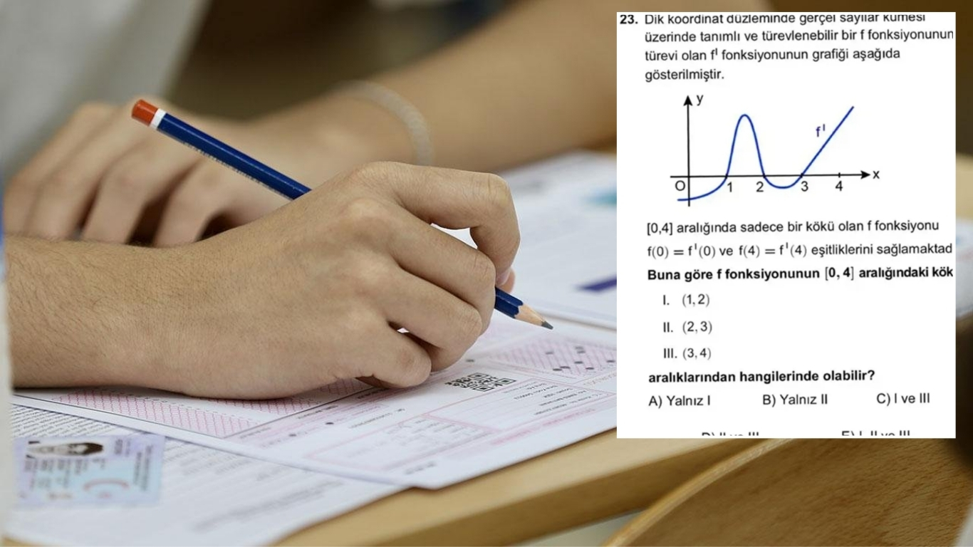 YKS'nin ikinci oturumu olan AYT'de tartışmalara neden olan Matematik 23.