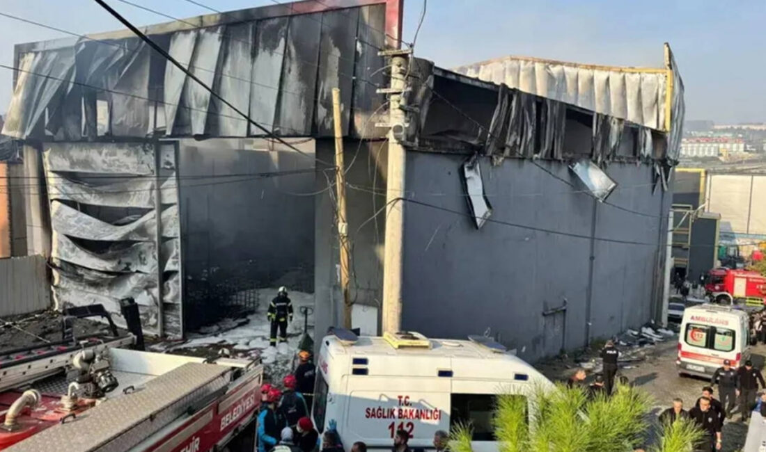 Kocaeli'nin Dilovası ilçesinde 7 işçinin yaşamını yitirdiği kozmetik fabrikası yangınına