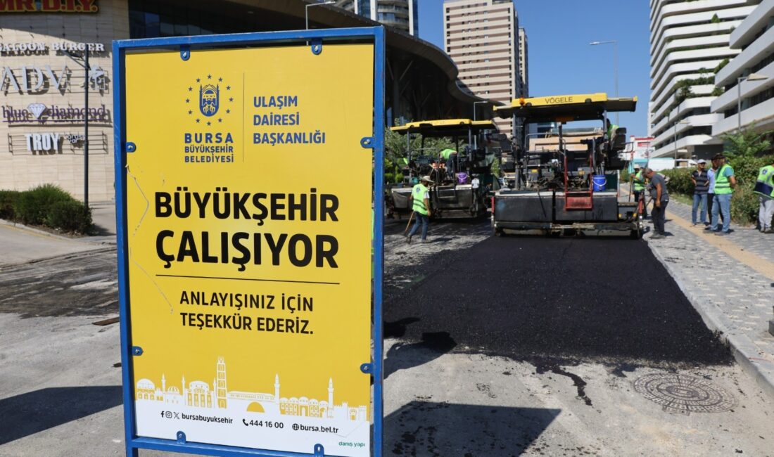  Bursa Büyükşehir Belediyesi, bakım ve onarım ihtiyacı bulunan yolları yenileme