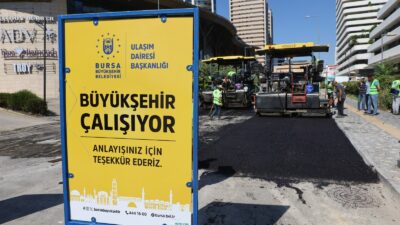  Bursa Büyükşehir Belediyesi, bakım ve onarım ihtiyacı bulunan yolları yenileme