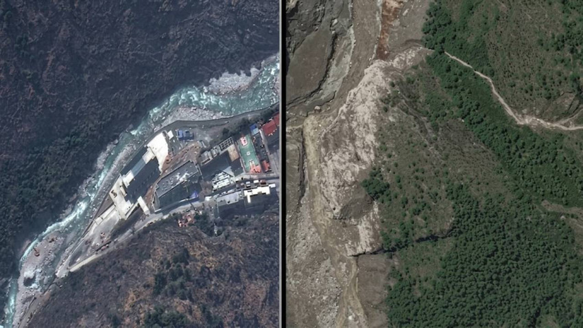 Nepal-Çin sınırında buzul çökmesi ve