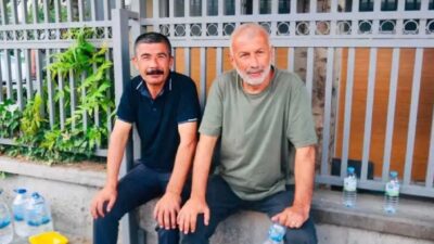 Bağımsız Maden-İş Genel Başkanı Gökay Çakır ile sendikanın Örgütlenme Uzmanı