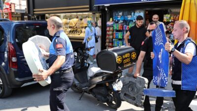 İstanbul Bayrampaşa Belediyesi zabıta ekipleri, kamusal alanların düzenli ve güvenli
