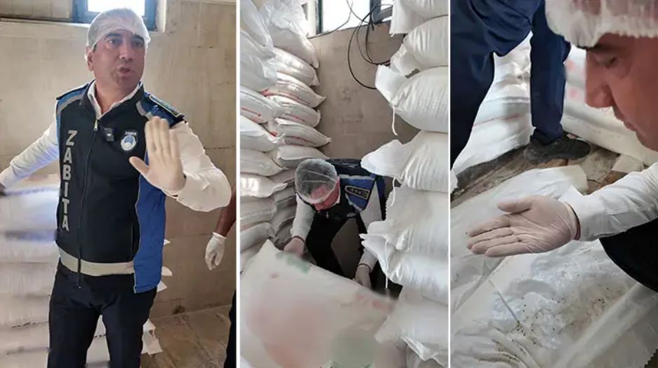 Hatay’ın Dörtyol ilçesinde zabıta ekiplerinin bir fırına gerçekleştirdikleri denetimde iş