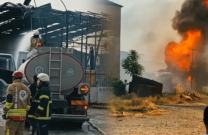 Manisa Salihli Sanayi Sitesi'ndeki bir dolum tesisinde sabah saatlerinde patlama