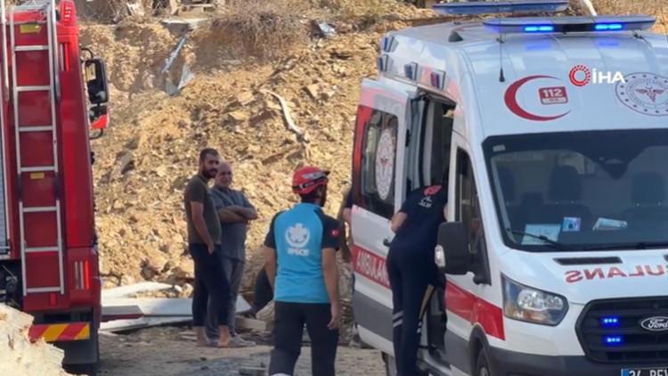 Son dakika haberi... İstanbul Başakşehir'de bir inşaat alanında meydana gelen