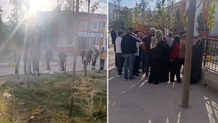 Van’da tüfekle girilen okula eğitime ara verildi Van’ın Tuşba ilçesinde bir kız öğrencinin okula pompalı tüfekle gelmesi