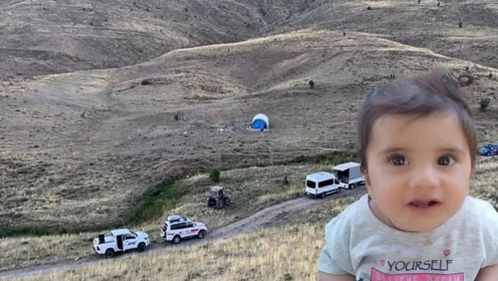 Sivas’ın Divriği ilçesinde kaybolan 11 aylık Büşra bebeğin bulunması için