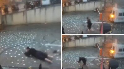 İstanbul’da etkili olan sağanak yağışın ardından Fatih’in Balat Mahallesi’nde acı