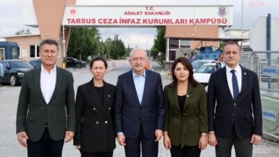 CHP Genel Başkanı Kemal Kılıçdaroğlu, Tarsus Cezaevi’nde tutuklu bulunan Mersin