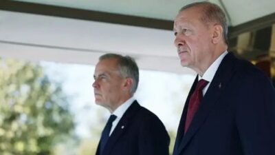 Cumhurbaşkanı Recep Tayyip Erdoğan, Kanada Başbakanı Mark Carney ile yaptığı