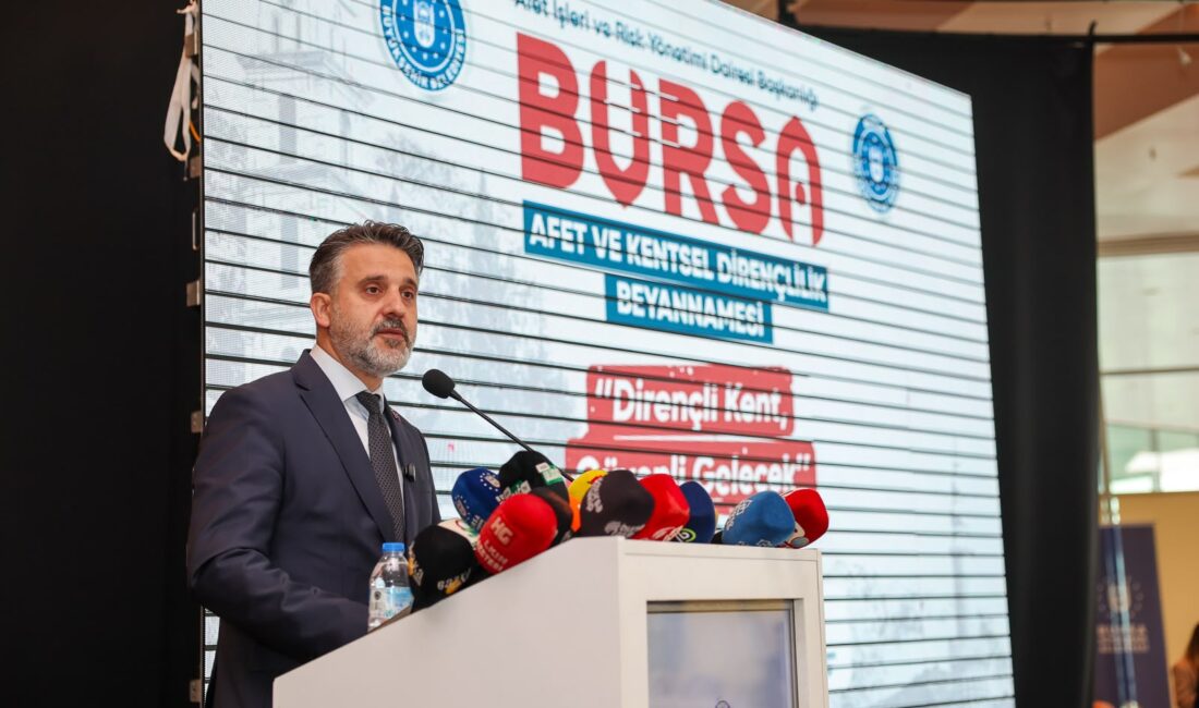 Bursa Büyükşehir’den Türkiye’de bir ilk: Bursa Afet Anayasası Bursa Büyükşehir Belediye Başkan Vekili Şahin Biba, 13 Ekim Dünya