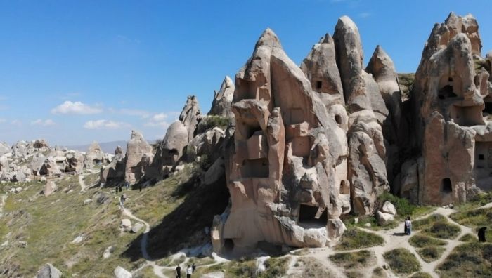 3 kişiye mezar olan peribacasının eski hali ortaya çıktı! Nevşehir Kapadokya'da 3 kişinin hayatını kaybettiği, 5 kişinin yaralandığı peribacası